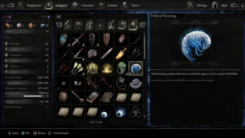 Lords of the Fallen Umbral Scouring Guide